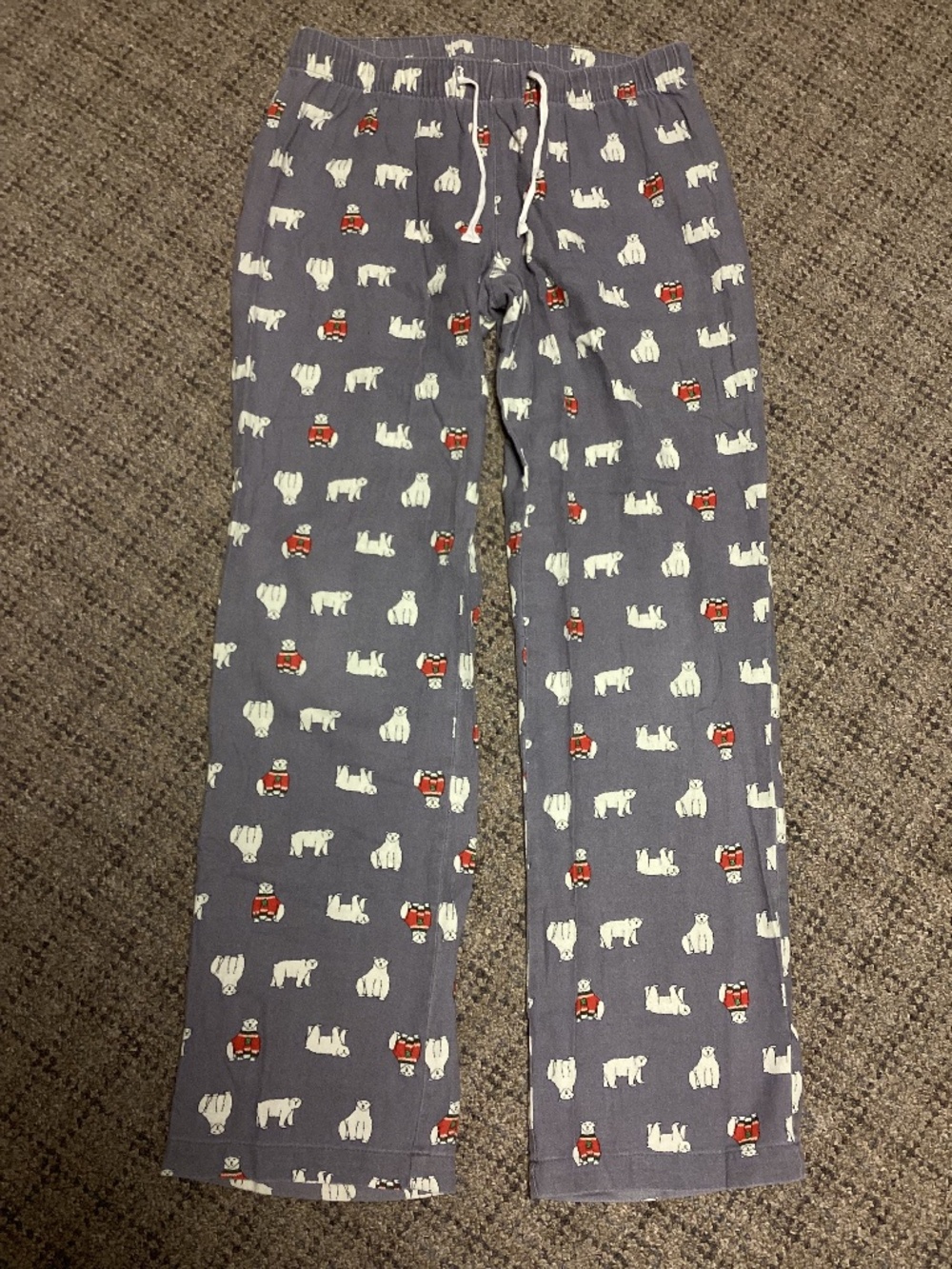 Old Navy Grey Polar Bear Print Flannel Pajama Pants Size XS